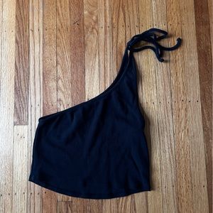 Black One Shoulder Top